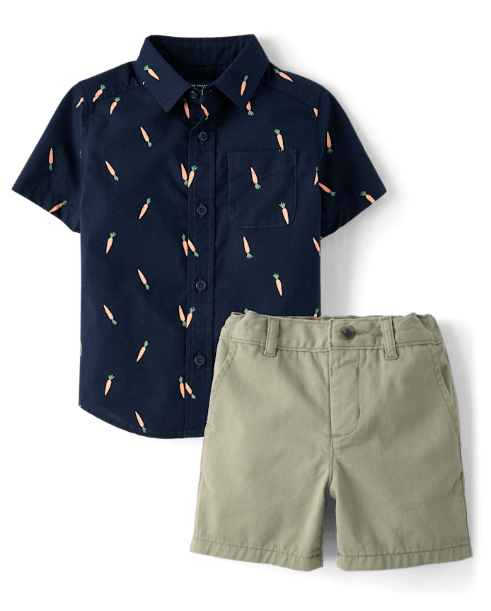 Baby And Toddler Boys Carrot 2-Piece Outfit Set