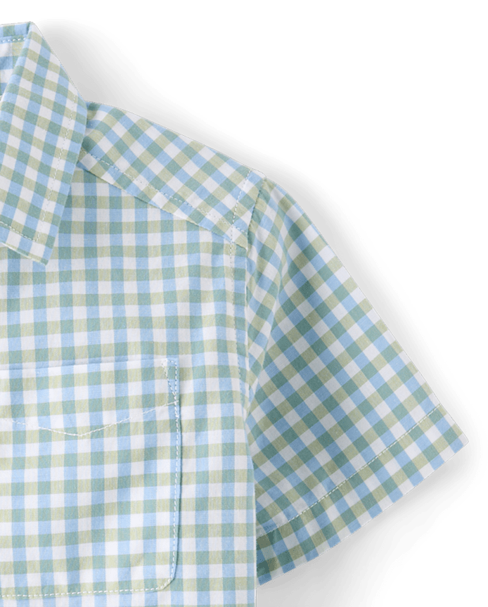 Baby And Toddler Boys Gingham 2-Piece Outfit Set