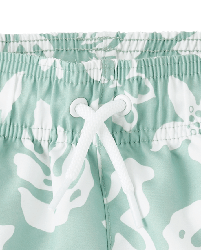 Boys Tropical Rashguard 2-Piece Swimsuit