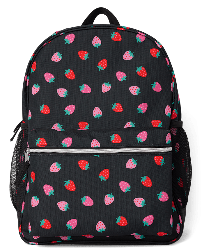 Girls Strawberry Backpack 2-Piece Set