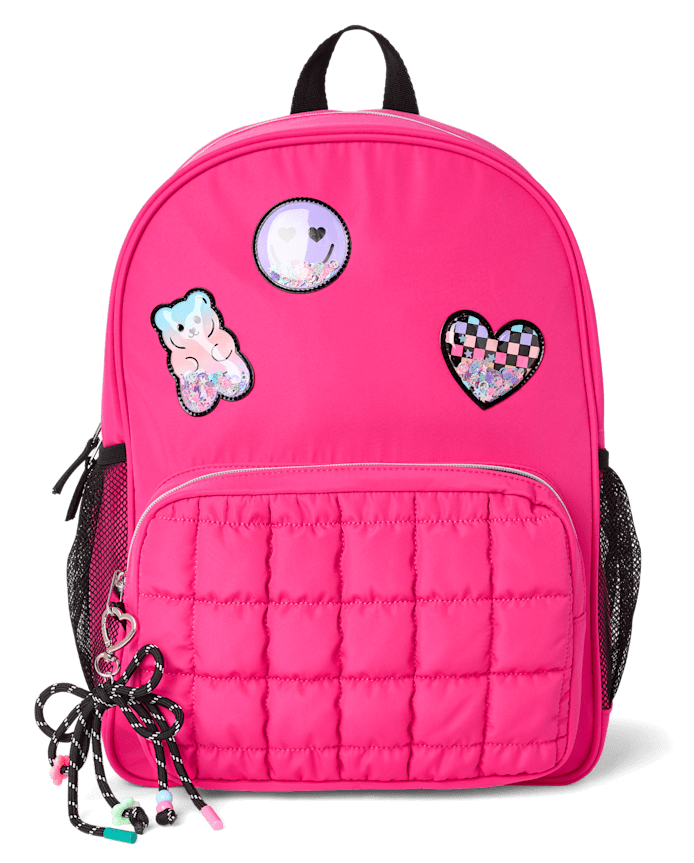 Girls Shakey Icon Patch Backpack 2-Piece Set