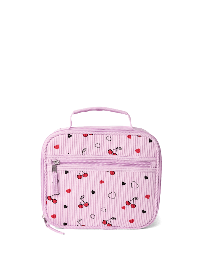 Girls Cherry Corduroy Backpack 2-Piece Set