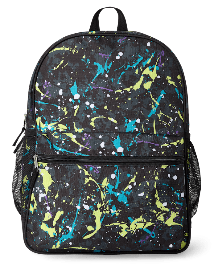 Boys Paint Splatter Backpack 2-Piece Set