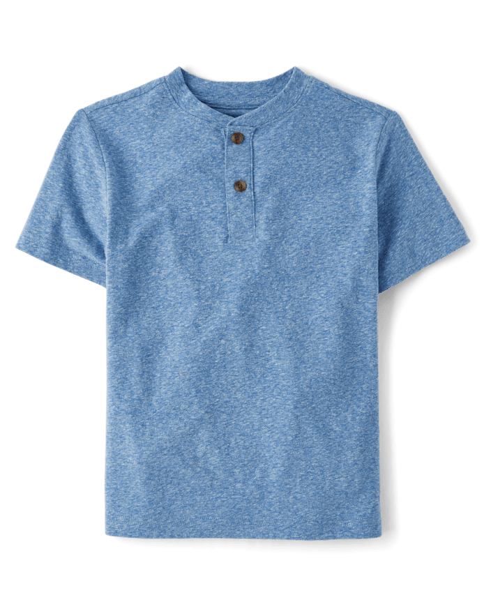 Boys Marled Henley Top 3-Pack