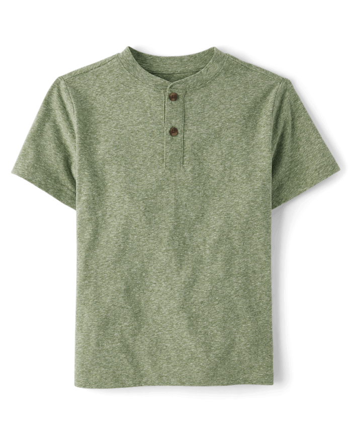 Boys Marled Henley Top 3-Pack