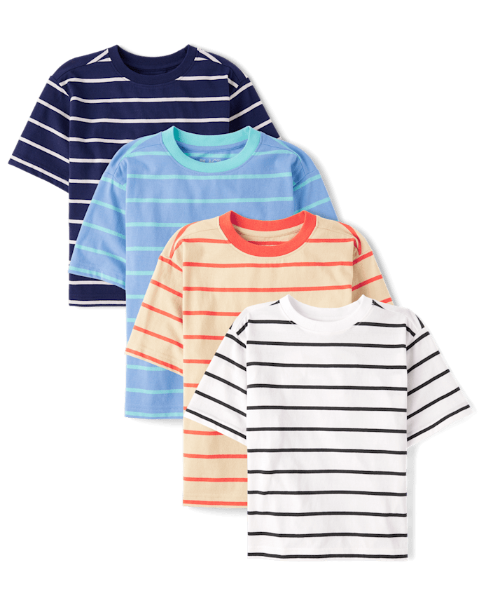 Boys Striped Tee 4-Pack