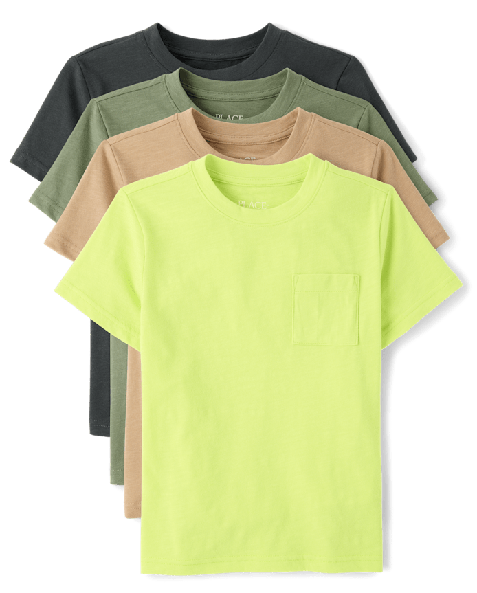 Boys Pocket Tee 4-Pack