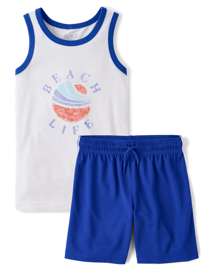 Boys Beach Life 2-Piece Outfit Set