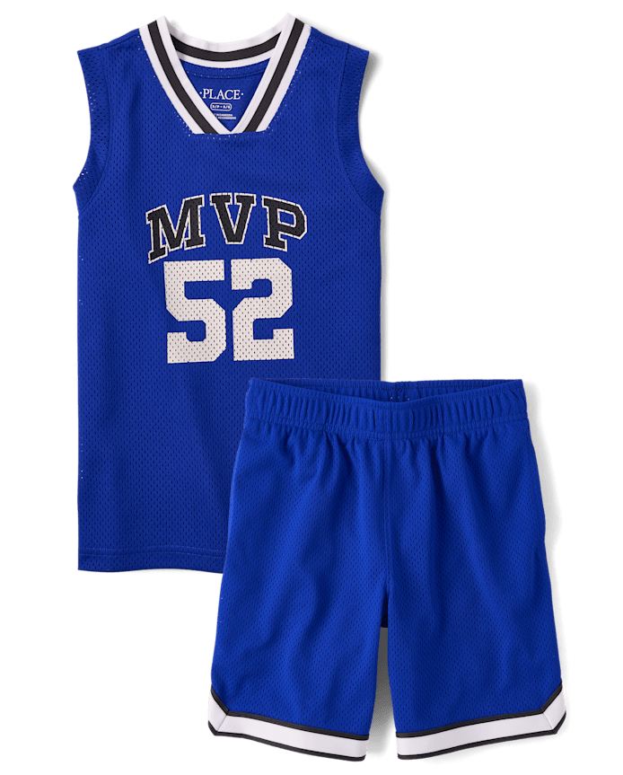 Kids Quick Dry MVP Varsity Mesh 2-Piece Outfit Set