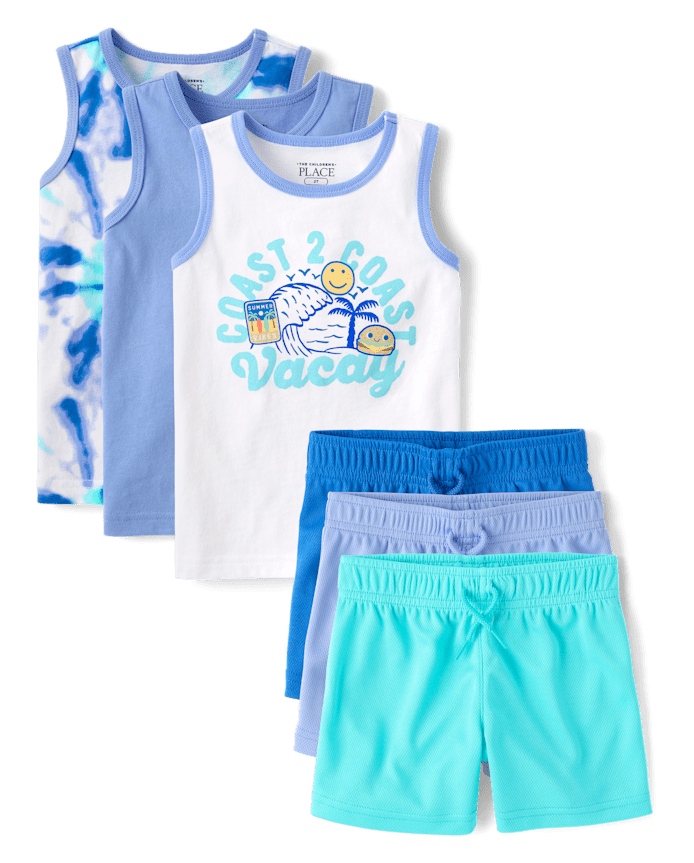 Baby And Toddler Boys Coastal 6-Piece Outfit Set