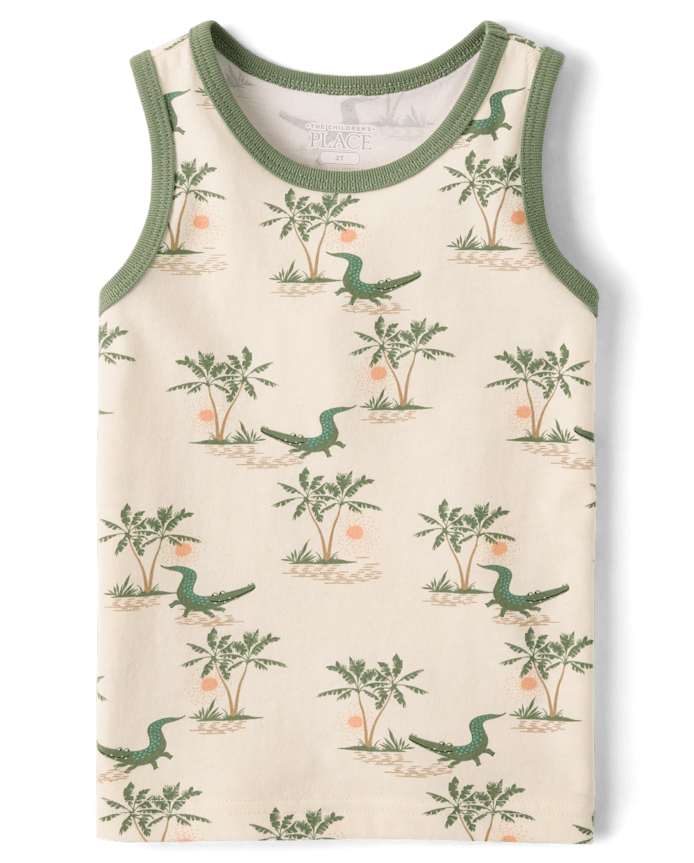 Baby And Toddler Boys Crocodile 2-Piece Outfit Set