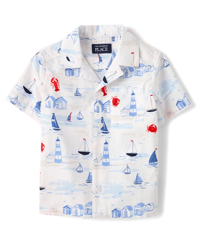 Baby And Toddler Boys Coastal 2-Piece Outfit Set