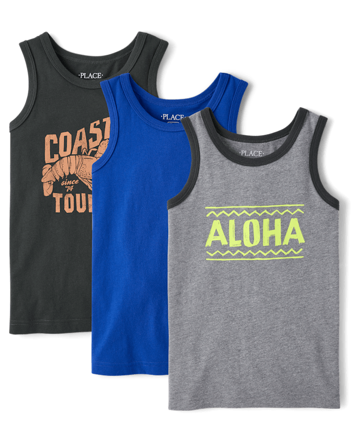 Boys Graphic Tank Top 3-Pack