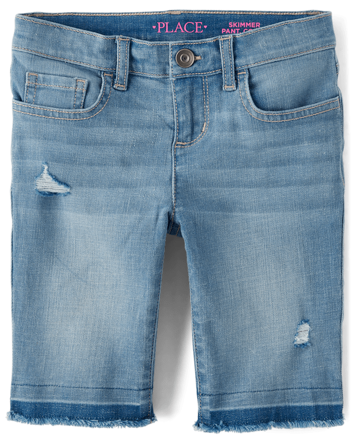 Girls Skimmer Jean Shorts 2-Pack