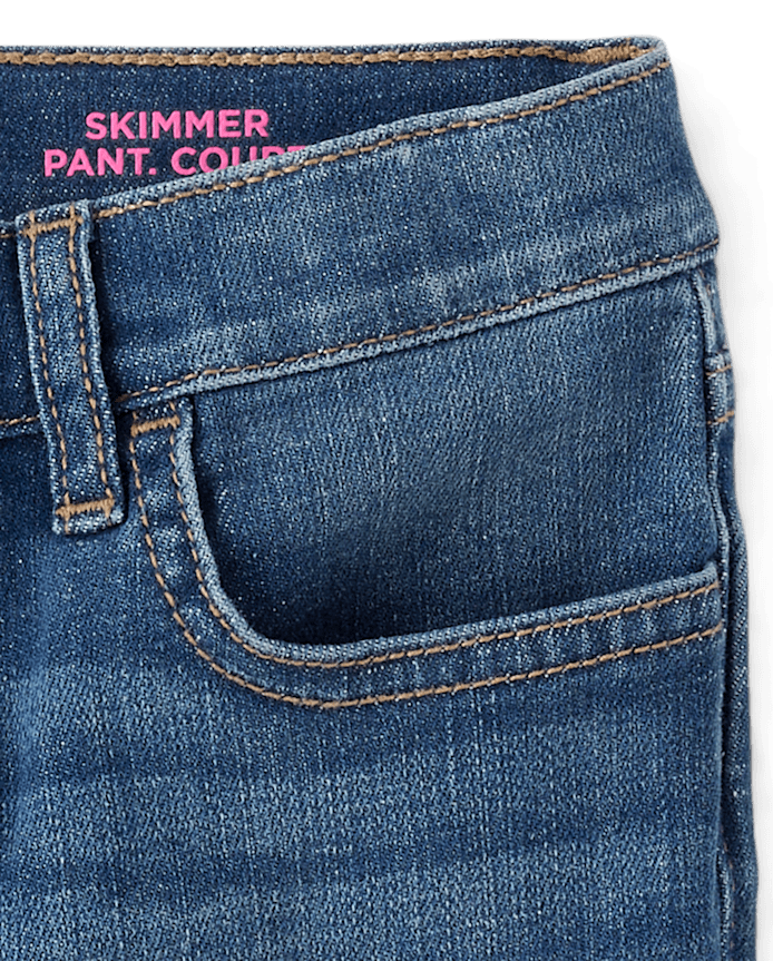 Girls Skimmer Jean Shorts 2-Pack