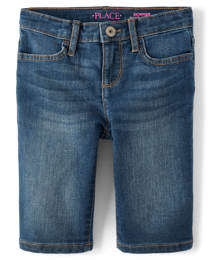 Girls Skimmer Jean Shorts 2-Pack