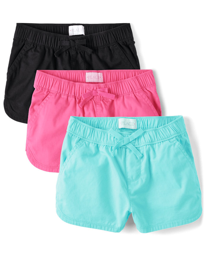 Girls Pull On Shorts 3-Pack
