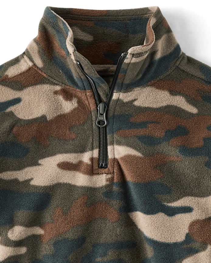 Toddler Boys Camo Microfleece 2-Piece Outfit Set