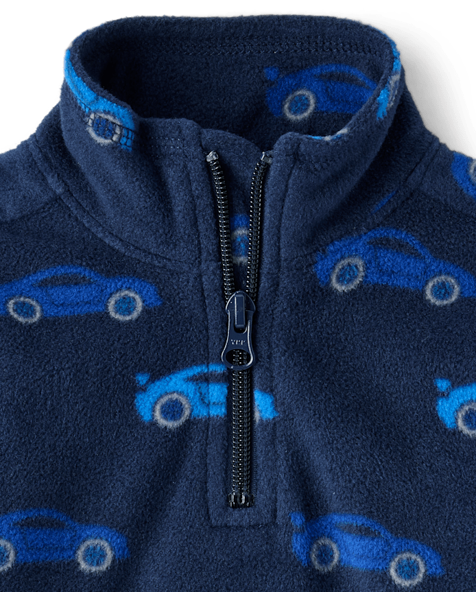 Toddler Boys Racecar Microfleece 2-Piece Outfit Set