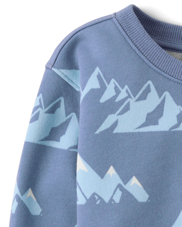 Toddler Boys Mountain Premium Fleece 2-Piece Outfit Set