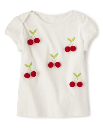 Neuf avec étiquettes GYMBOREE Cherry Cutie Navy smocks Swing Top avec rouge cerises 3T/3 Sweet Difficile à trouver 