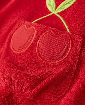 Cache-maillot brodé pour filles - Very Cherry