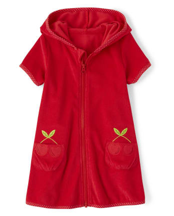 Cache-maillot brodé pour filles - Very Cherry