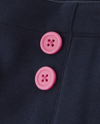 Girls Ponte Skort - Playful Poppies