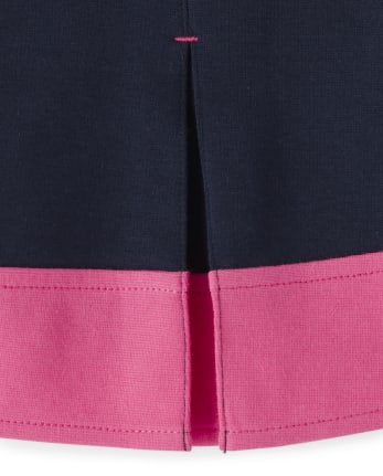 Girls Ponte Skort - Playful Poppies