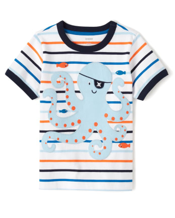 Boys Peek-A-Boo Octopus Top - Whale Hello There