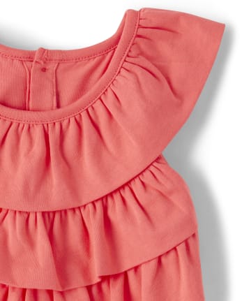 Girls Ruffle Romper - Fairy Blossom