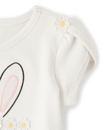 Top de conejito bordado para niñas - Spring Jubilee