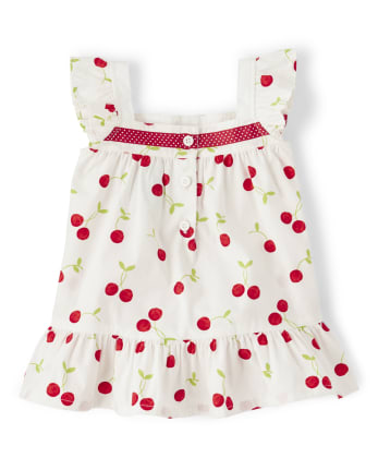 Top Niña Volantes - Very Cherry