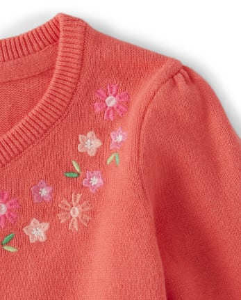 Girls Embroidered Cardigan - Fairy Blossom
