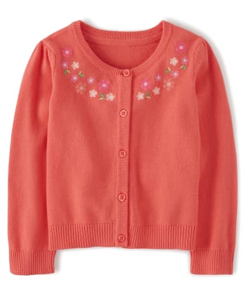 Girls Embroidered Cardigan - Fairy Blossom