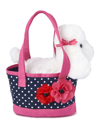 Girls Puppy Bag - Playful Poppies