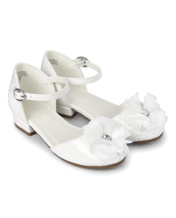 Girls Flower Low Heel Shoes - Spring Jubilee