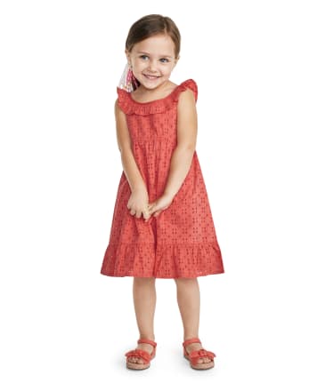 Robe à volants et œillets pour filles - Fleur de fée