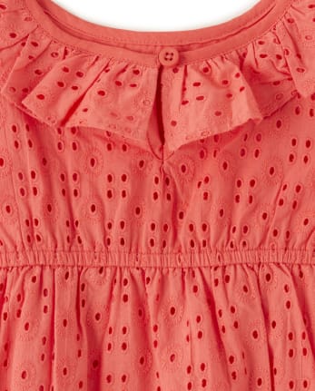 Robe à volants et œillets pour filles - Fleur de fée