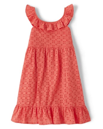 Robe à volants et œillets pour filles - Fleur de fée