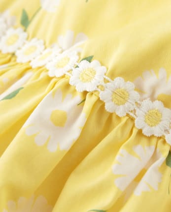 Robe fleurie pour filles - Marguerites ensoleillées