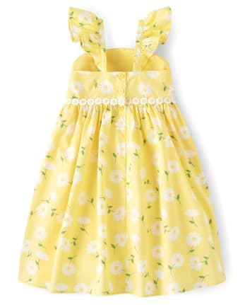 Robe fleurie pour filles - Marguerites ensoleillées