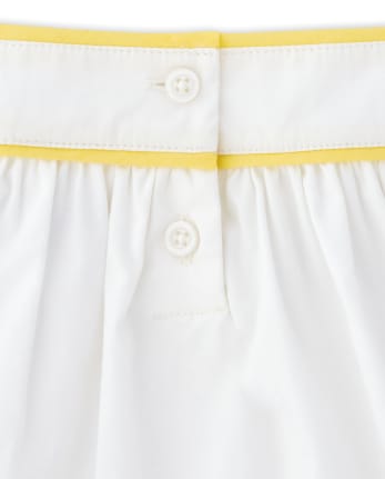 Girls Applique Flower Pot Swing Top - Sunny Daisies