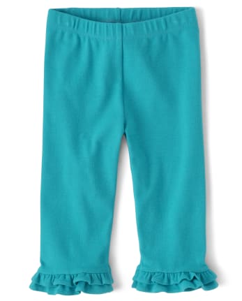 ruffle capri leggings