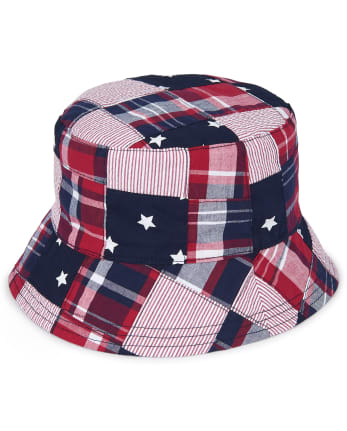 Boys Madras Bucket Hat - American Cutie 