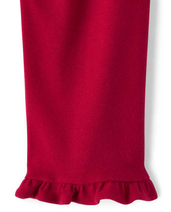 Girls Ruffle Capri Leggings - American Cutie