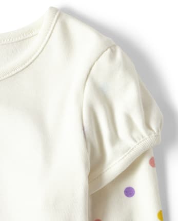 Girls Embroidered Cupcake 2 In 1 Top - Birthday Boutique