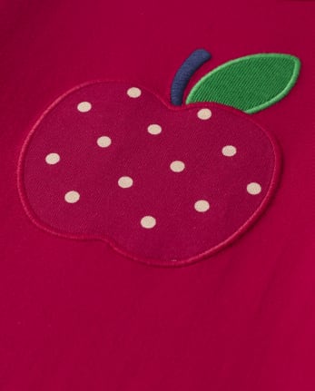 Girls Embroidered Tiered Dress - Candy Apple