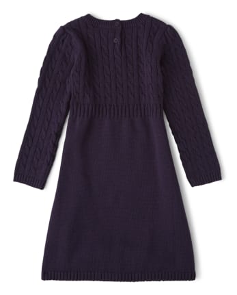 Robe pull à fleurs appliquées pour filles - Berry Cute