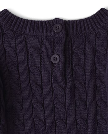 Robe pull à fleurs appliquées pour filles - Berry Cute